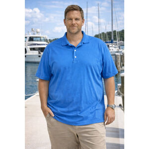 Men's Bobby Jones Polo Shirt 2XL Blue Clearance